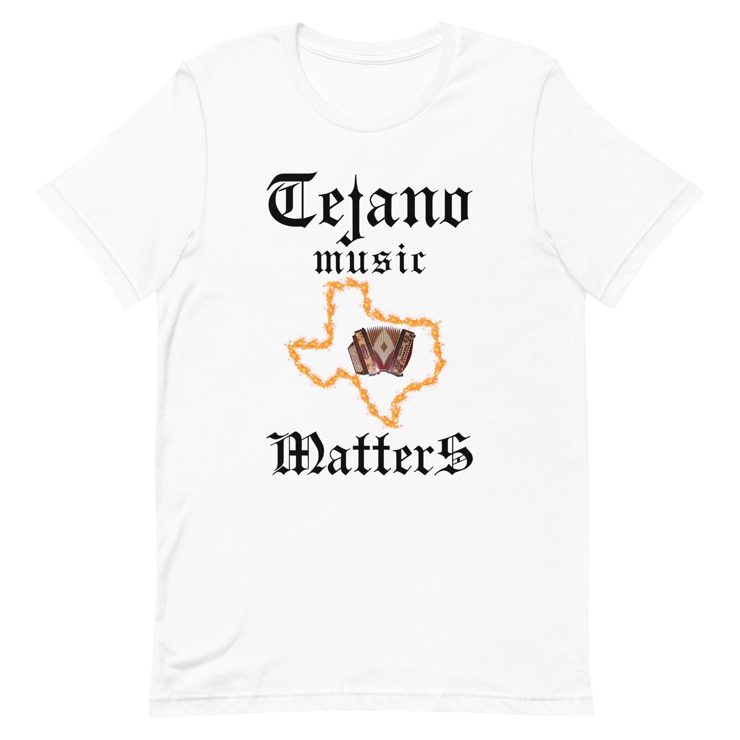 Tejano Music Matters t-shirt (Olde English)
