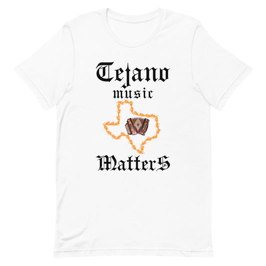 Tejano Music Matters t-shirt (Olde English)